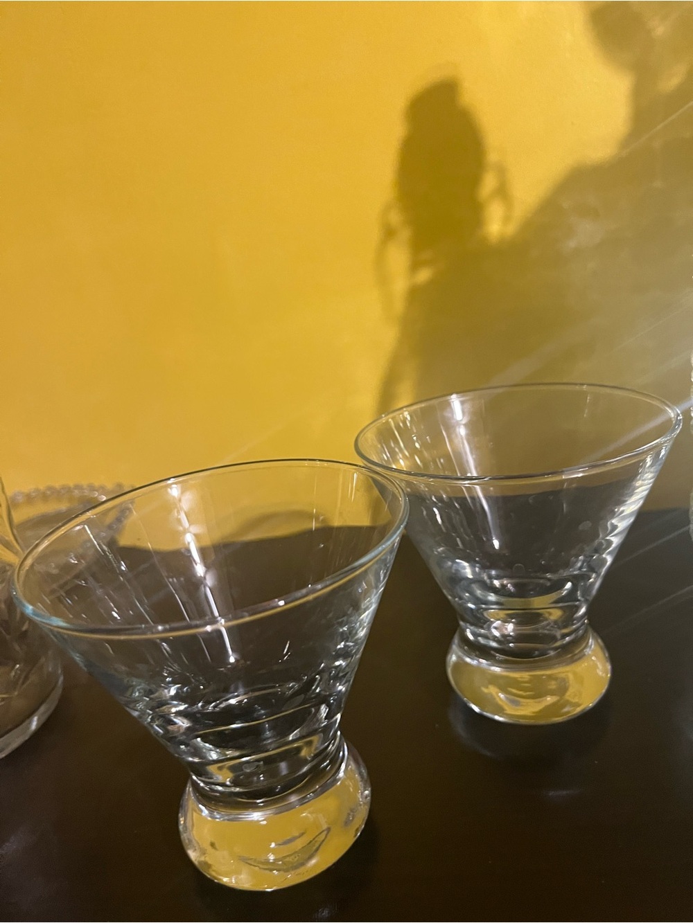 Set of two Martini glasses